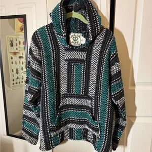 baja Joe striped baja sweater